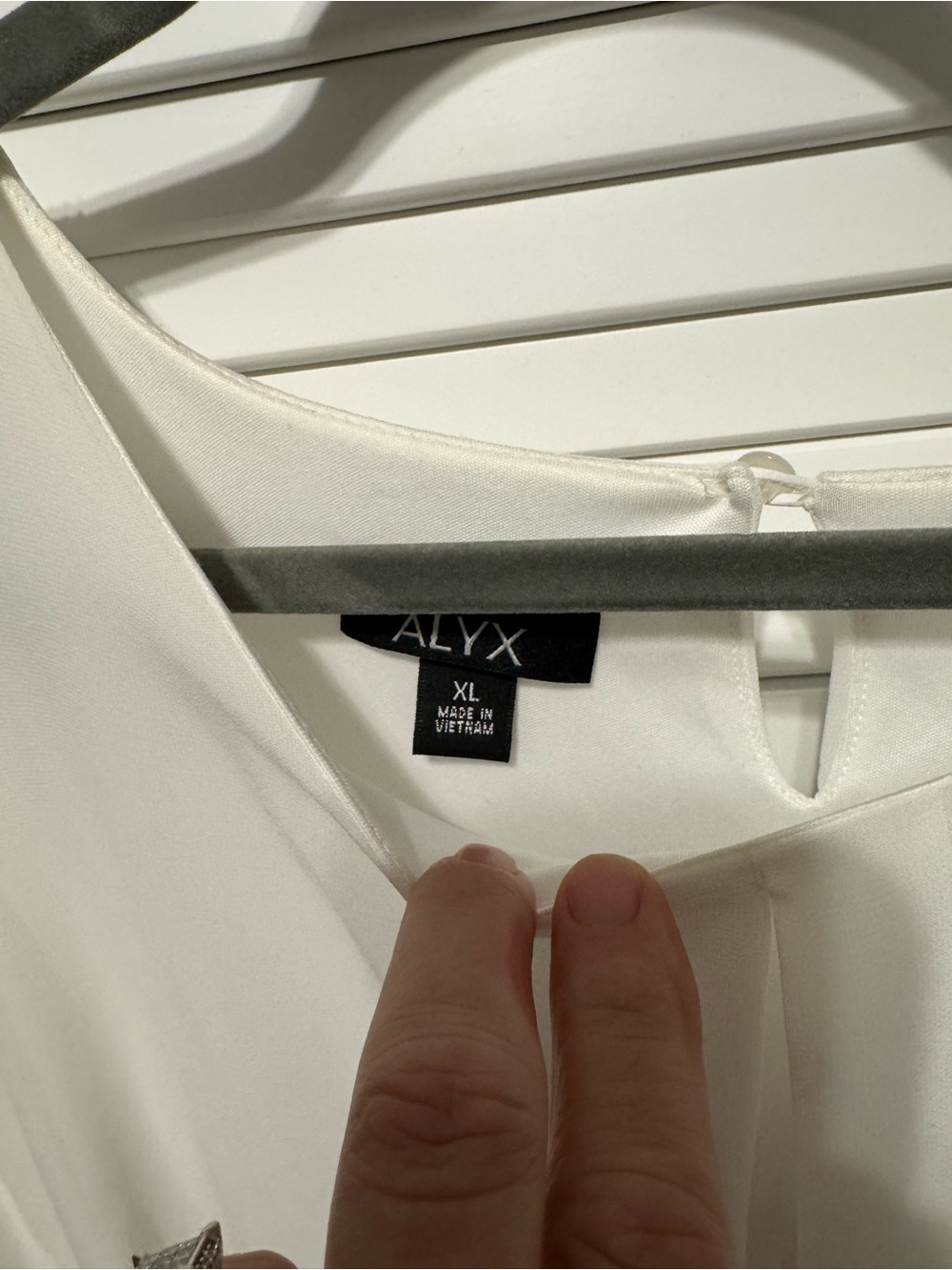 Alyx White Tassel Sleeve Blouse - Picture 4 of 4
